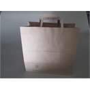 Brown Paper Carry Bag Flat Handle