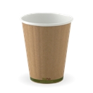 BIO 8OZ DOUBLE WALL GREEN STRIPE