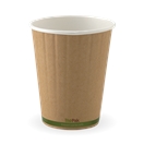 BIO 12OZ DOUBLE WALL GREEN STRIPE CUP