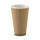BIO 16 OZ DOUBLE WALL GREEN STRIPE CUP